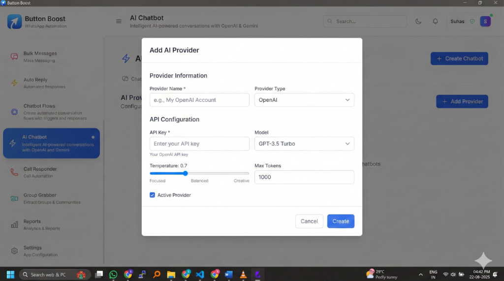 AI Provider Settings