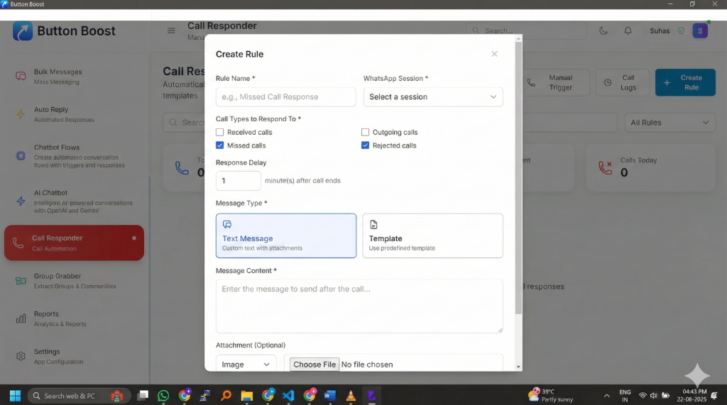 Call Responder Rules